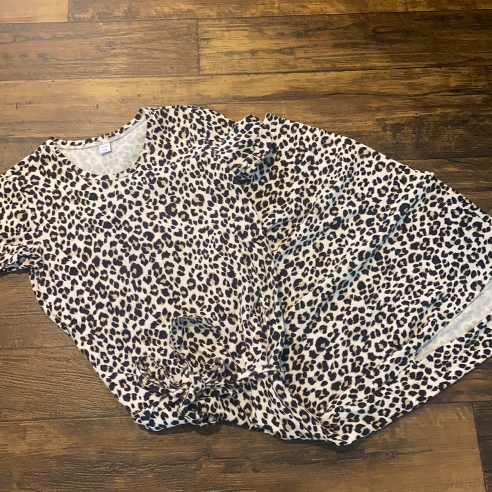 Leopard print maxi dress